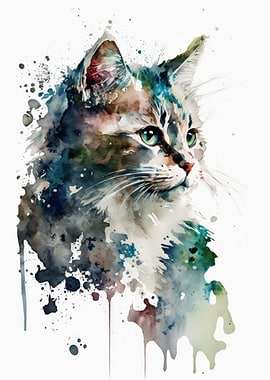 Cat Watercolor