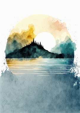 Watercolor Naturescape