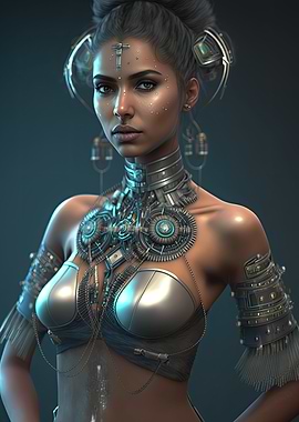 Cyberpunk Female Warrior