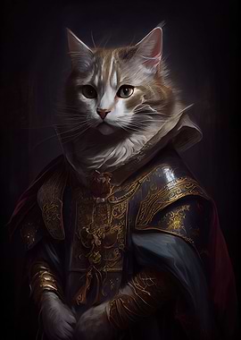 Cat Pet Medieval Style