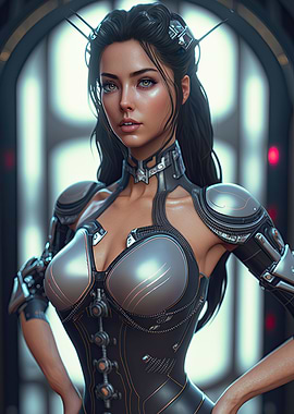 Cyberpunk Female Warrior