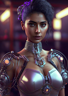 Cyberpunk Female Warrior