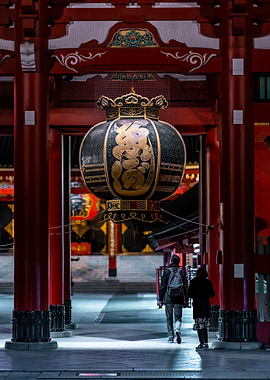 temple japan lantern