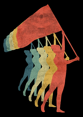 Color Guard Flag Girl