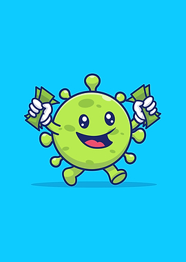 Cute Virus With Money