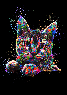 Cat Wait Master Painting