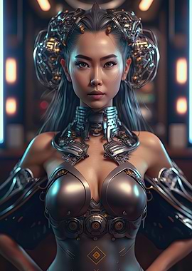 Cyberpunk Female Warrior