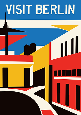 Berlin Travel Poster