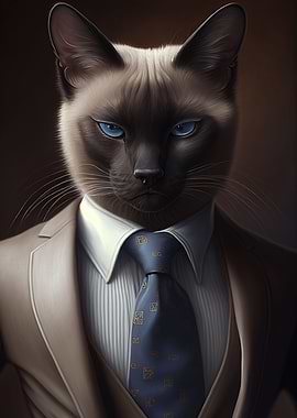 Siamese Cat Suit Animal