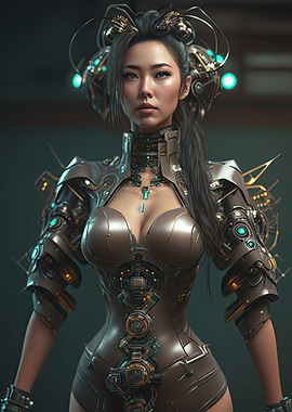 Cyberpunk Female Warrior