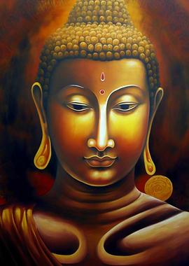 Modern Abstract Buddha