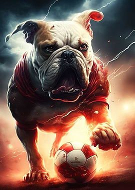 football dog neon