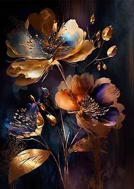 Textured Floral Delight