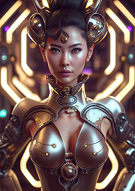 Cyberpunk Female Warrior