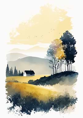 Watercolor Naturescape