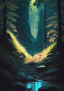 Pathway through Forest