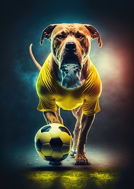 football dog neon