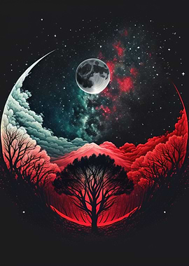 Fantasy Enchanted Moon