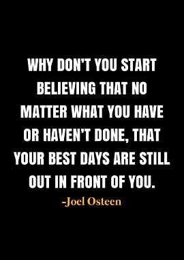 Joel Osteen Quote