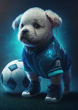 football dog neon