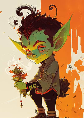 A wise elf magical Goblin