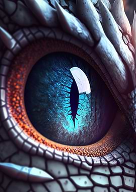 Angry dragon eye