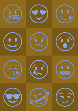Emoji Expressions Yellow