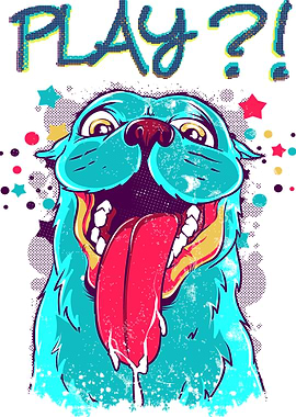 Monster dog on a stars