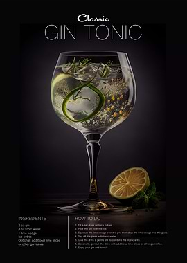 Gin Tonic Cocktail