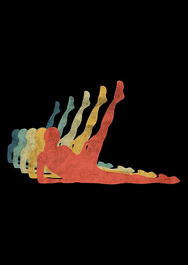 Fitnes Girl Retro Vintage