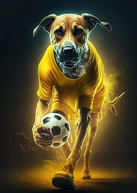 football dog neon