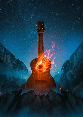 Guitar in Flames