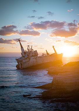 Abandoned ghost ship