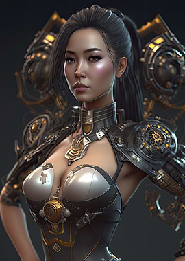 Cyberpunk Female Warrior