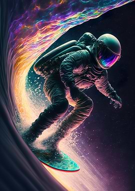 Astronaut Wave Surfer