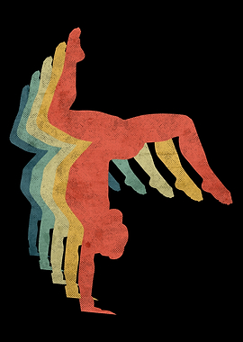 Gymnast Girl Hand Stand