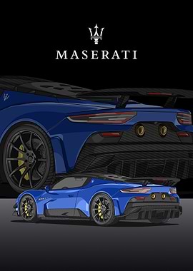maserati mc20 blue