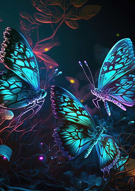 Vibrant Butterfly Wall Art