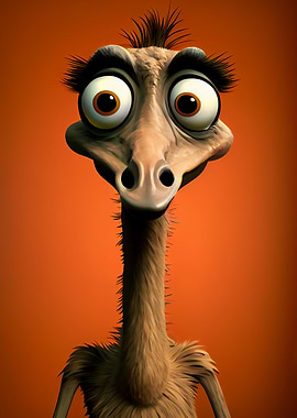 Funny Ostrich