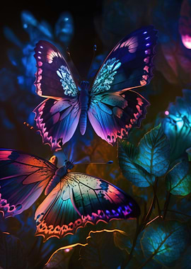 Vibrant Butterfly Wall Art