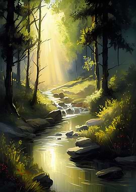 Forest Glade Oil Paint