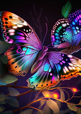 Vibrant Butterfly Wall Art