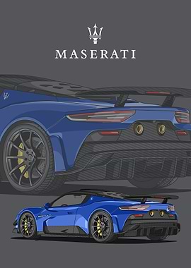 maserati mc20 blue