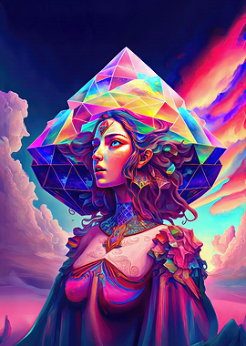 Rainbow Geometry Goddess 3
