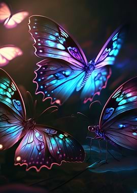 Vibrant Butterfly Wall Art