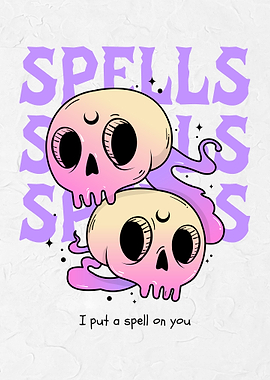 Magic Spell Moon Skull