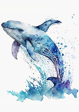 Whale Animal Colorfull
