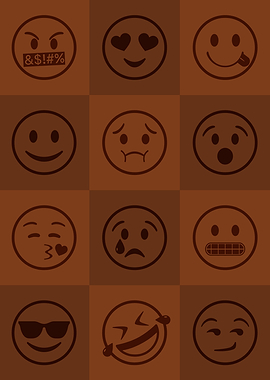 Emoji Expressions Orange