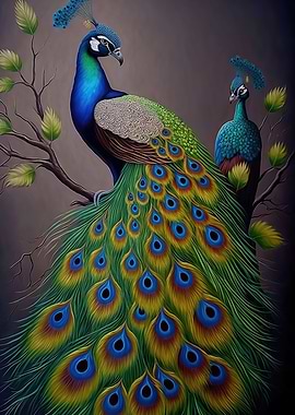 Peacock Animal Colorfull