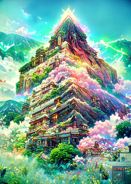 City in the mountain